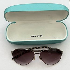 Kate Spade Aviator Sunglasses with Case